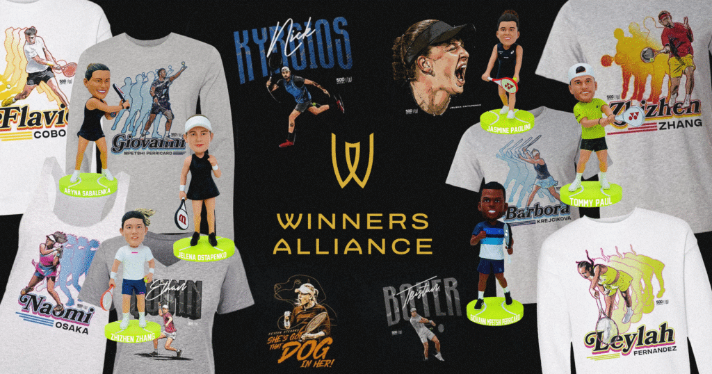Winners Alliance Teams with 500 LEVEL and National Bobblehead Hall of Fame to Launch First-Ever Large-Scale Licensed Tennis Player Collections